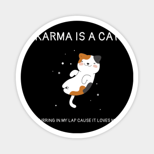 Karma is Cat Funny Magnet